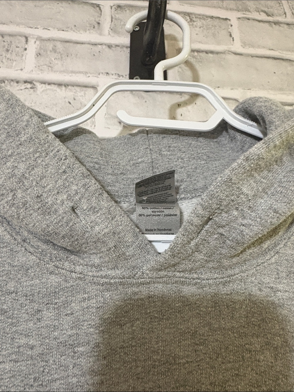 Gray Hoodie with Navy Niagara-On-The-Lake Print, small - Picture 5 of 7